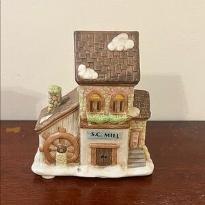 Porcelain Bisque Miniature Olde Town Village “S.C. Mill”